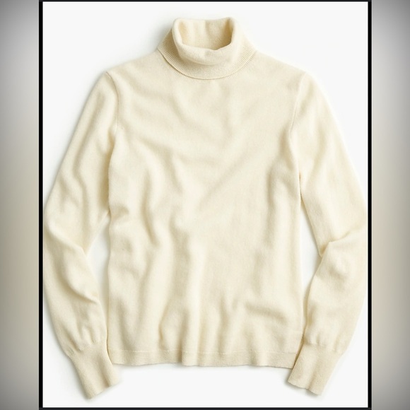 VTG J. Crew 100% Italian Cashmere Turtleneck Sweater Size Medium. Style# 99166. - Picture 1 of 6